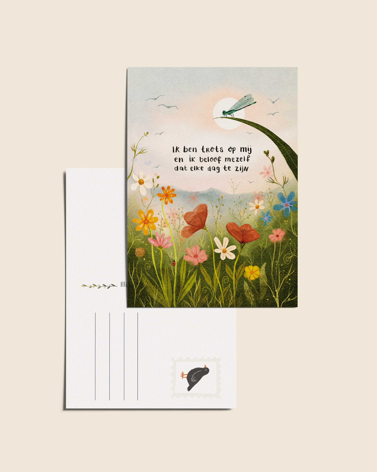 Ansichtkaart 'Ik ben trots op mij', A6