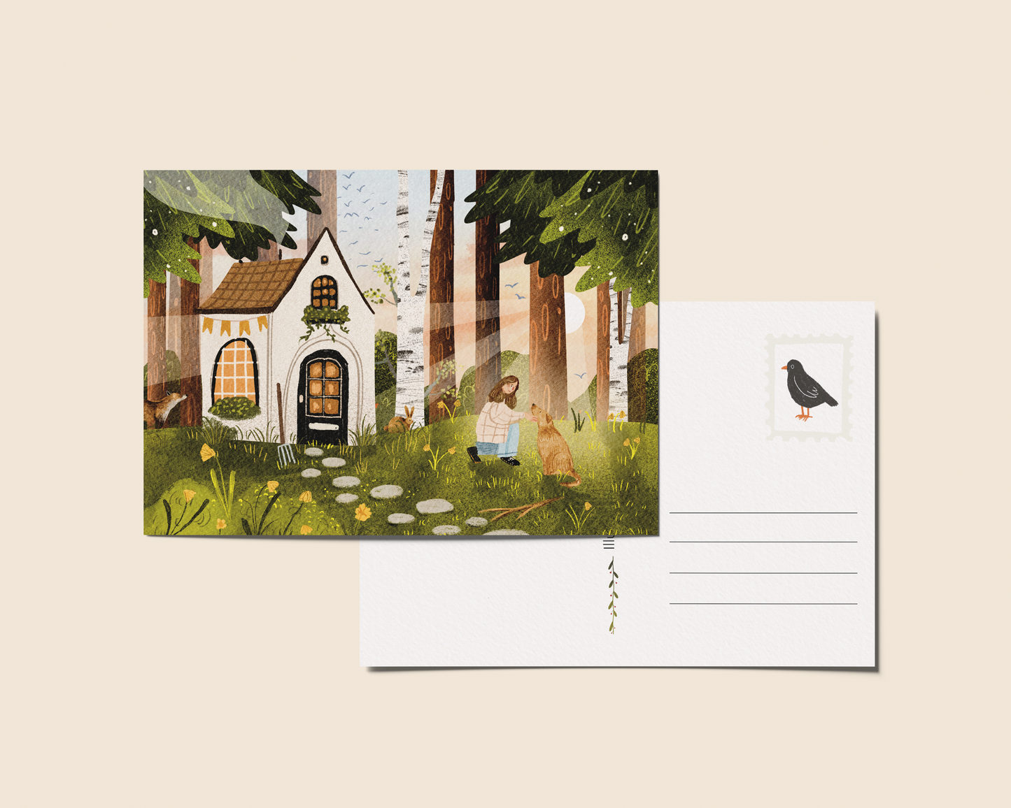 Ansichtkaart 'Maart', A6