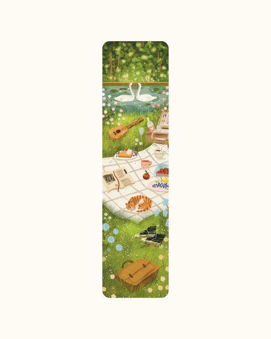 Picknick met zwanen, boekenlegger