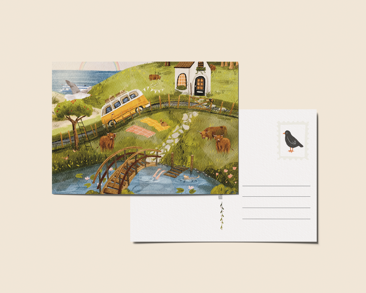 Ansichtkaart 'Augustus', A6