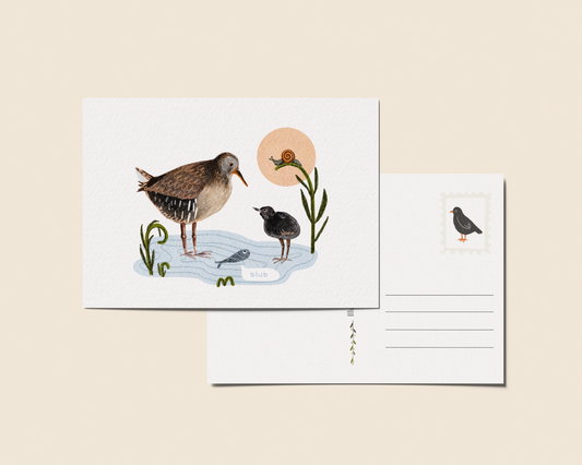 Ansichtkaart 'Blub', A6