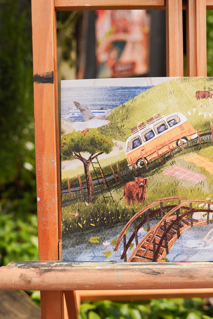 “Augustus” – A5 Illustratie Print | Art Print op 300gsm Tintoretto Gesso