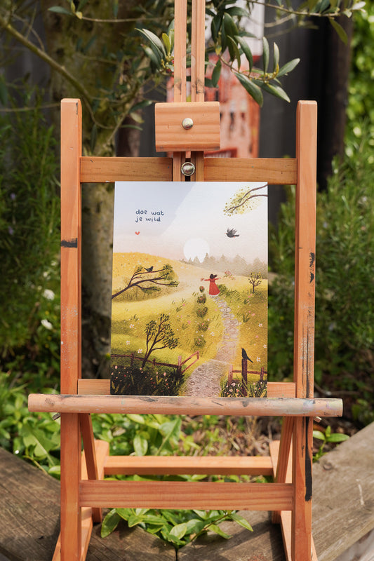 “Doe wat je wild” – A5 Illustratie Print | Art Print op 300gsm Tintoretto Gesso