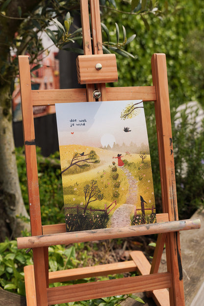 “Doe wat je wild” – A5 Illustratie Print | Art Print op 300gsm Tintoretto Gesso