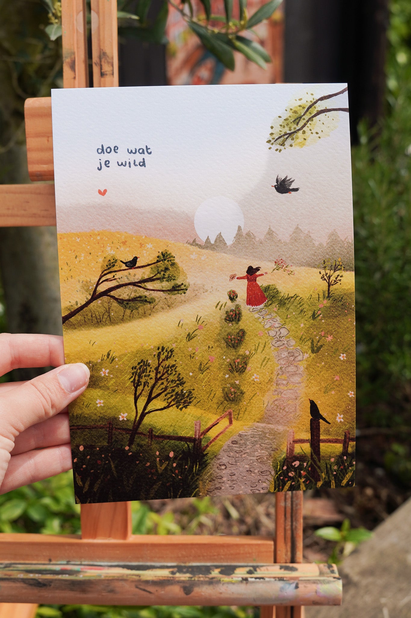 “Doe wat je wild” – A5 Illustratie Print | Art Print op 300gsm Tintoretto Gesso