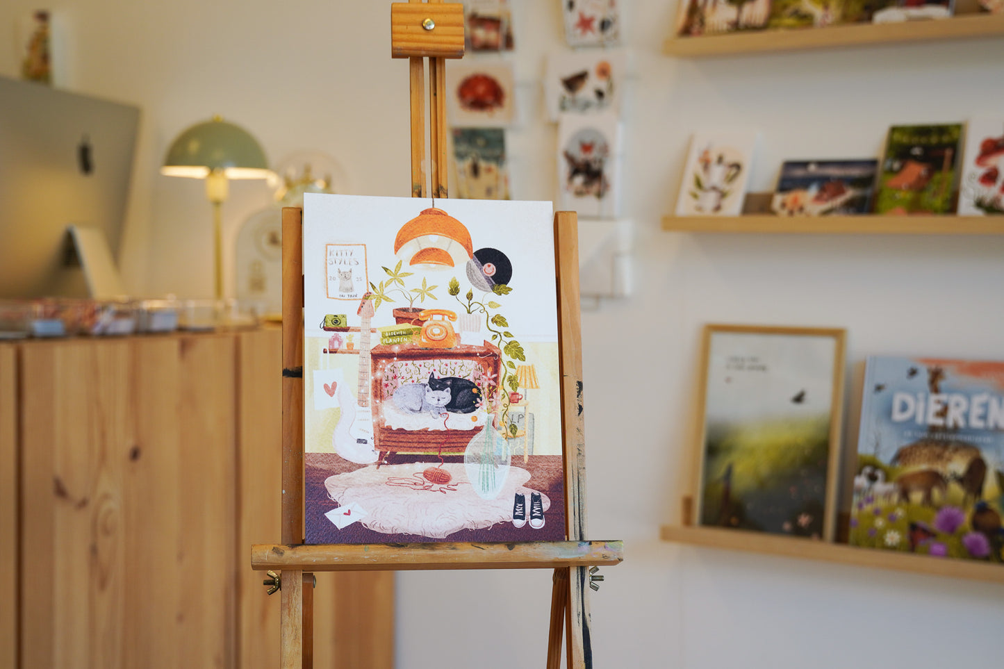 “Mijn toekomstige woonkamer” – A4 Art Print | Illustratie Poster op 300gsm Tintoretto Gesso