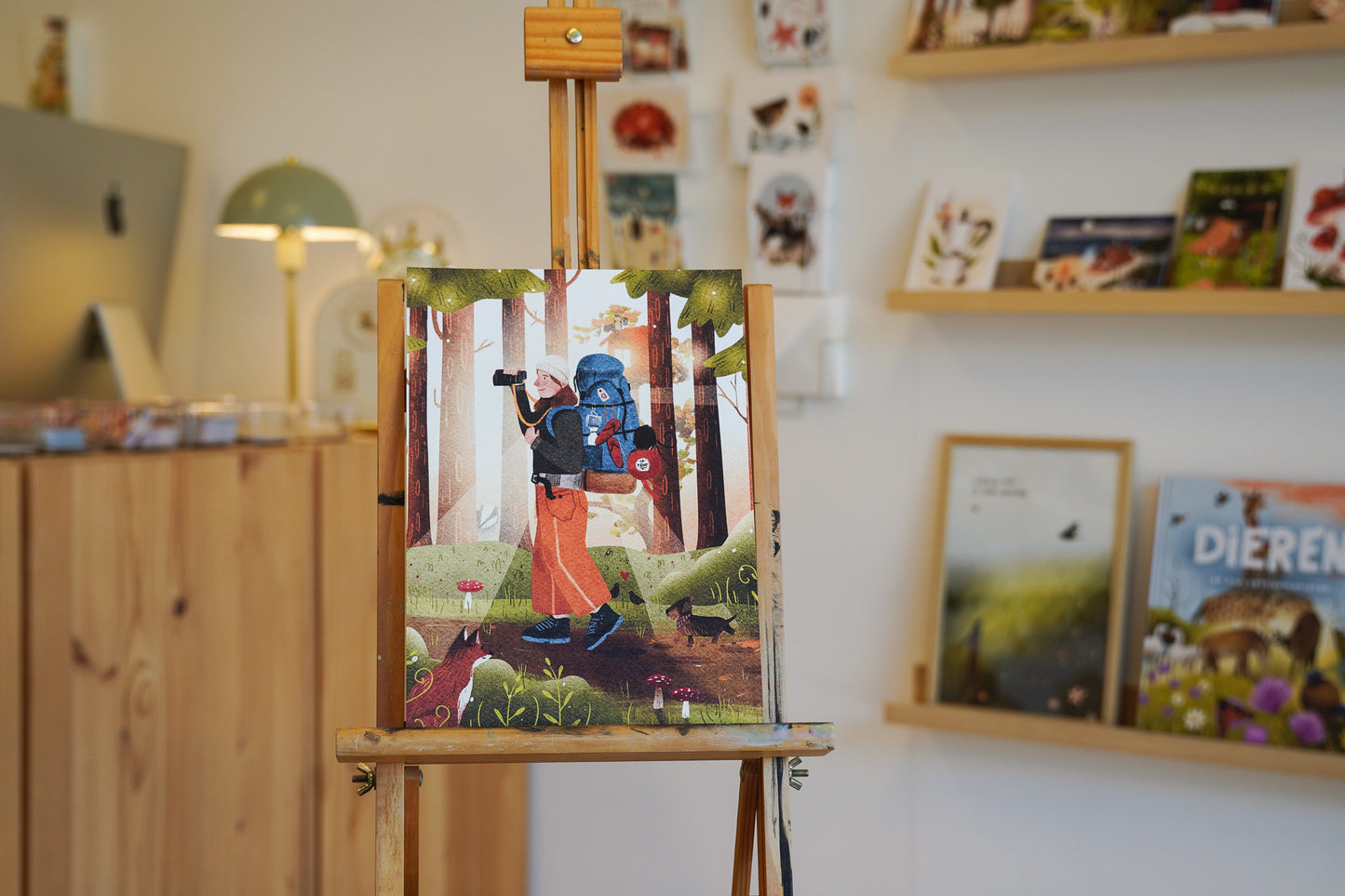 “Op avontuur” – A4 Art Print | Illustratie Poster op 300gsm Tintoretto Gesso