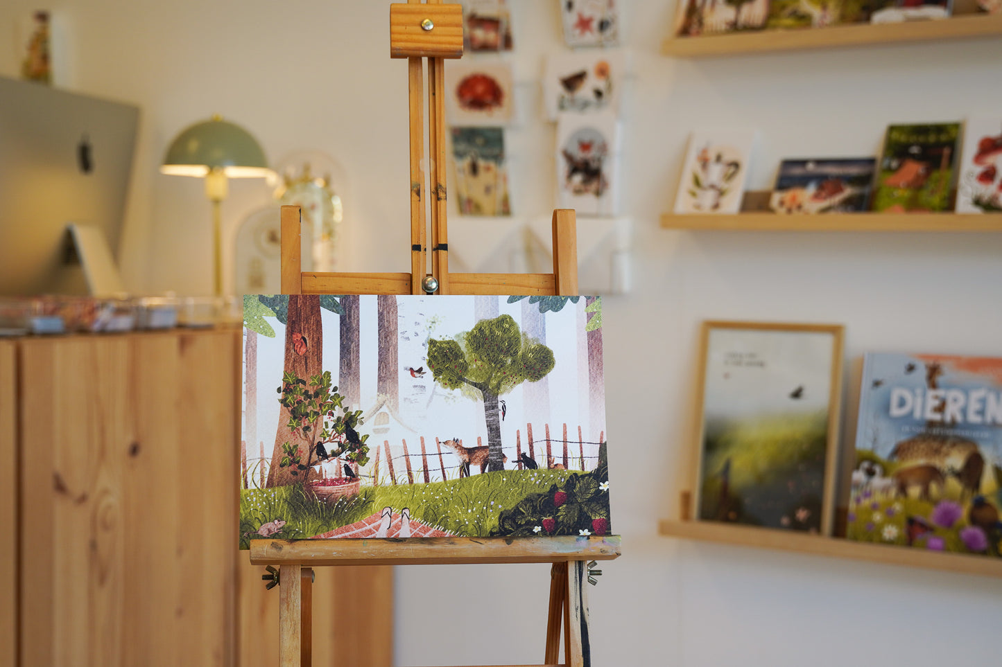 “Juni” – A4 Art Print | Illustratie Poster op 300gsm Tintoretto Gesso