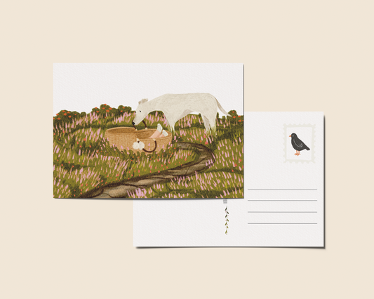 Ansichtkaart 'Heidekind', A6