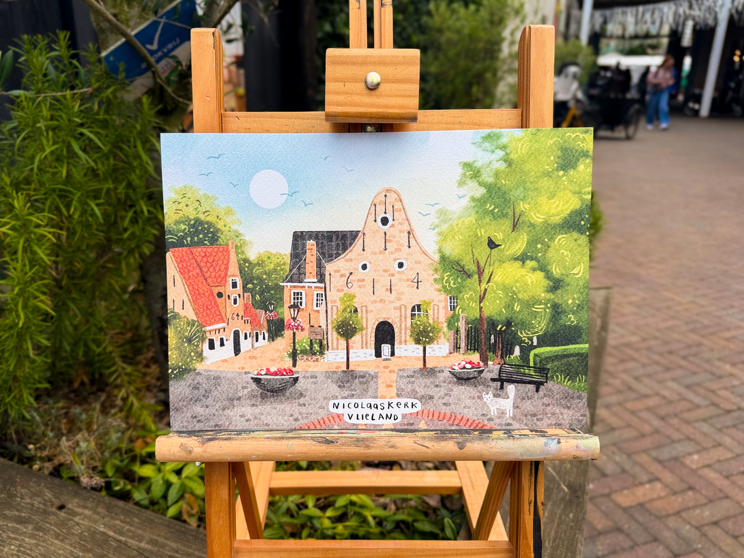 “De Nicolaaskerk” – A4 Art Print | Illustratie Poster op 300gsm Tintoretto Gesso