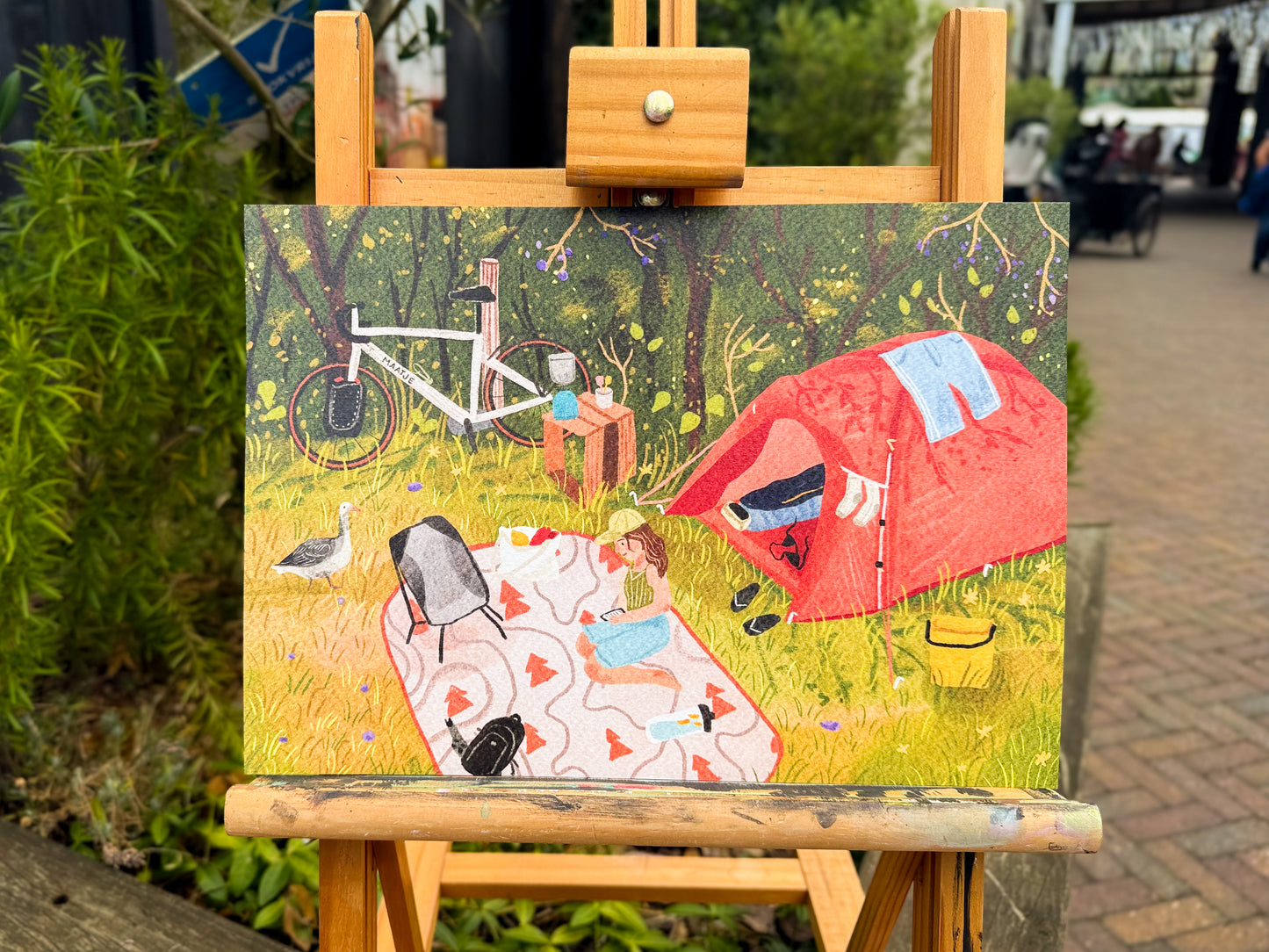 “Solokamperen” – A4 Art Print | Illustratie Poster op 300gsm Tintoretto Gesso