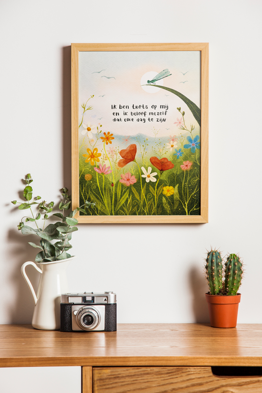 Print 'Ik ben trots op mij', A3 formaat