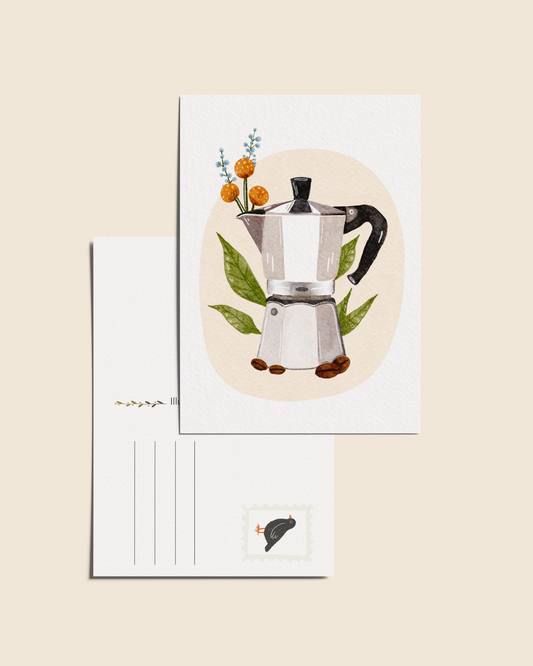 Ansichtkaart 'Percolator', A6