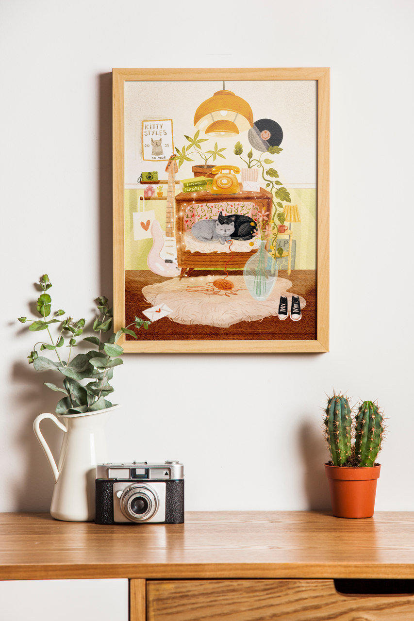 “Manifestatie” – A3 Art Print | Illustratie Poster op 300gsm Tintoretto Gesso