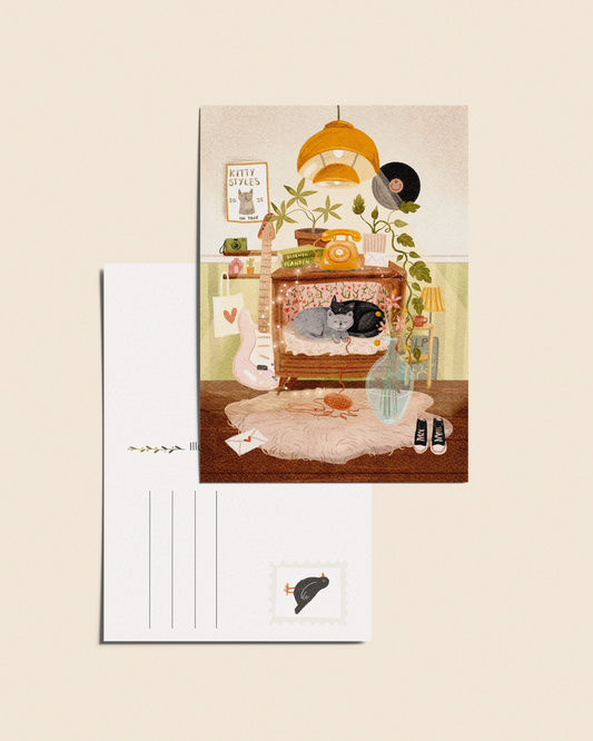 Ansichtkaart 'Mijn toekomstige woonkamer', A6