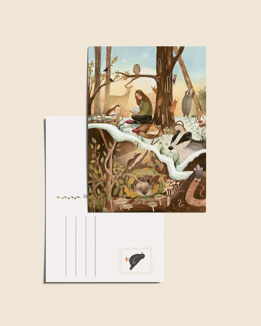 Ansichtkaart 'Winter', A6