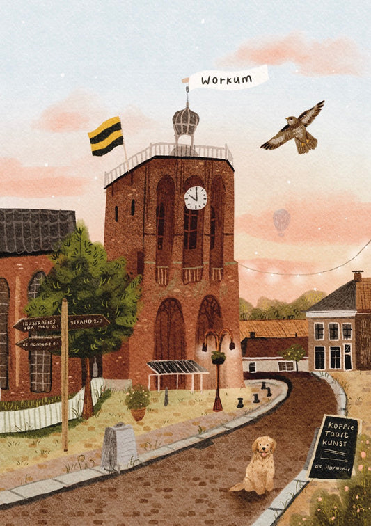A3 Poster 'Workum overdag'