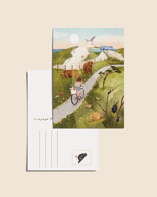 Ansichtkaart 'Zomerdag', A6