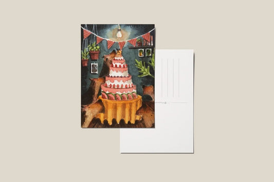 Ansichtkaart 'Feest', A6