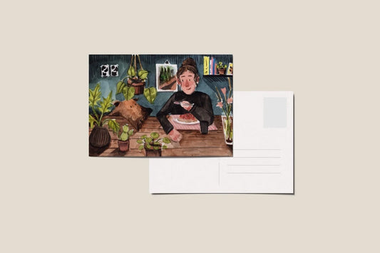 Ansichtkaart 'Ik ook?', A6